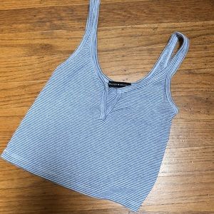 Striped Blue Brandy Melville Crop Top